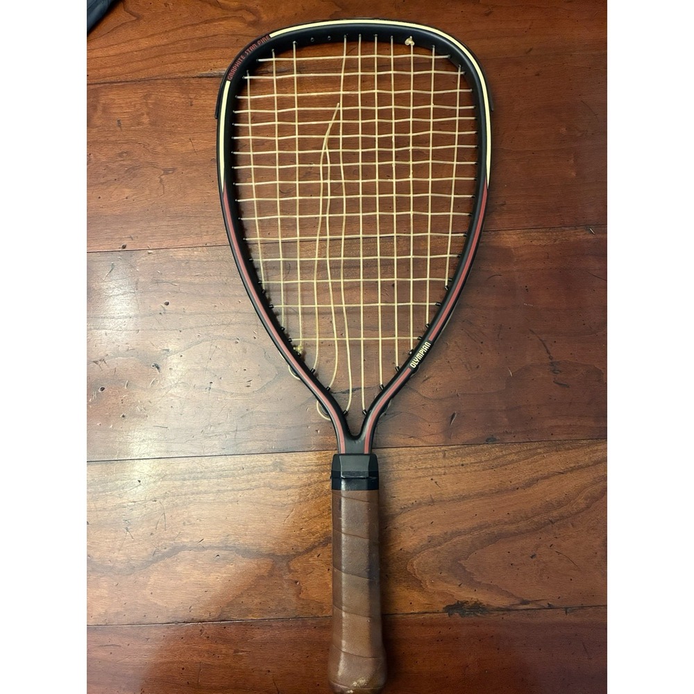 Olympian Vintage Graphite Star Fire 3 7/8 Racquetball Racket READ DAMAGED‎
